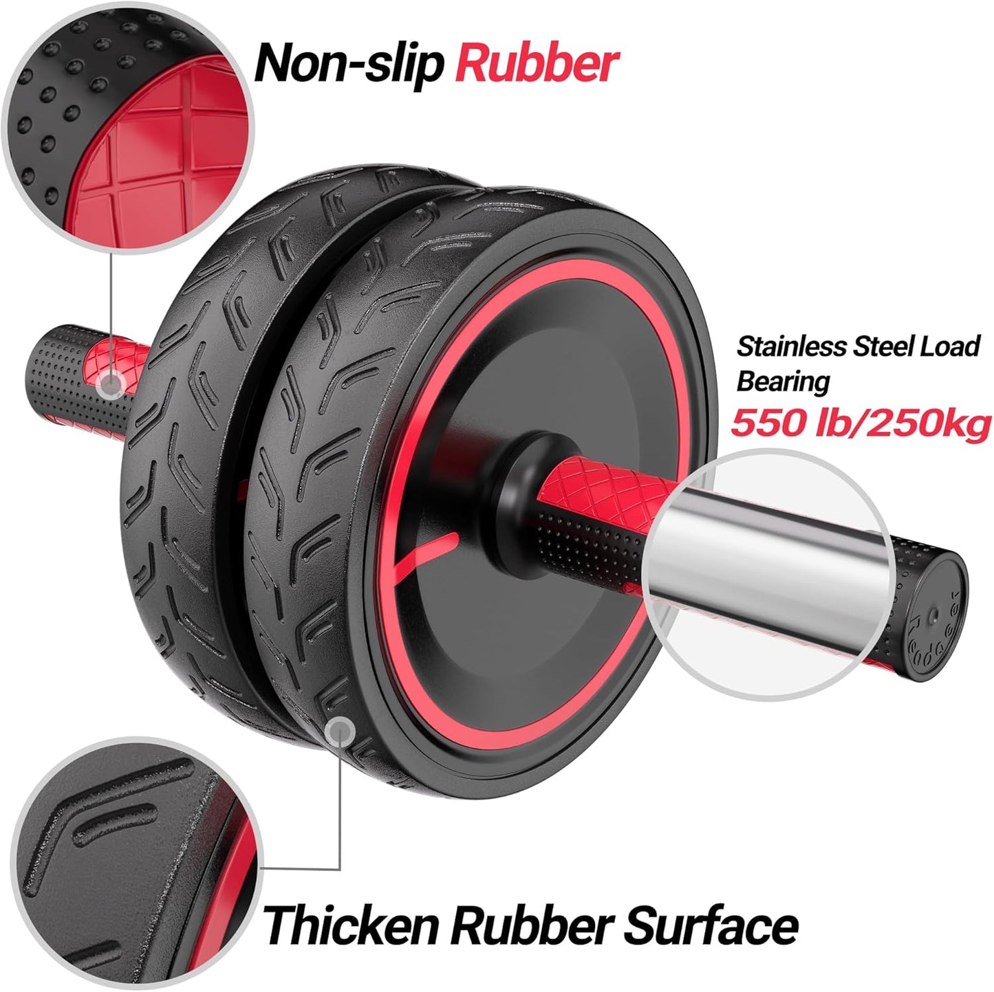 Ab Roller Wheel Abdominal Exercise for Home Gym Fitness Equipment